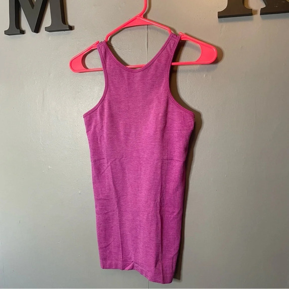 Lululemon seamless ribbed tank top women size 6 magenta - Picture 1 of 10